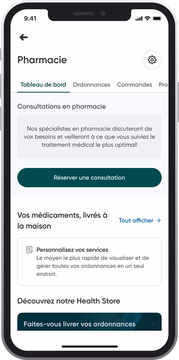 Assurance et soins de santé à portée de clic